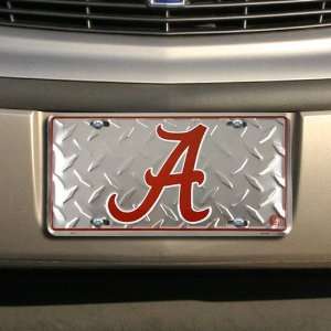  Alabama Crimson Tide Diamond Metal License Plate Sports 