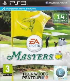 TIGER WOODS PGA TOUR 12 THE MASTERS REGION FREE SEALED NEW 