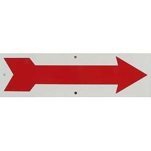  Sign Red Arrow 16 X 5 Inch