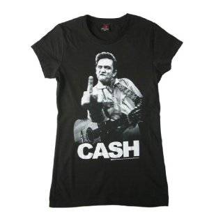  Johnny Cash Flippin the Bird Music T Shirt Tee Clothing
