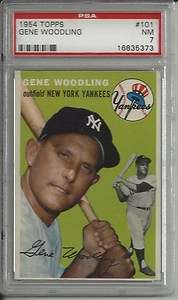 1954 Topps Gene Woodling PSA 7 New York Yankees #101  