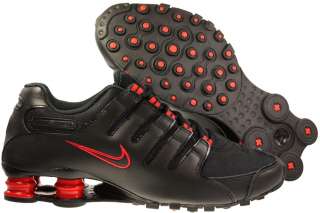 New Mens Nike Shox NZ Black/Chilling Red Running Tennis Shoes R4 