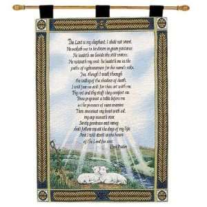 23RD PSALM Tapestry Wall Hanging   26 x 36 