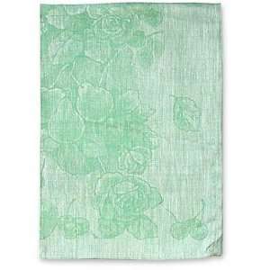  Mierco Green Fruit/Floral Linen Tea Towel