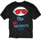DJ STEWIE GRIFFIN WITH HEAD PHONES NO REQUESTS Family Guy tee t shirt 