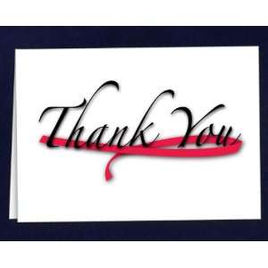  Thank You Card (FUNDRAISING)   Red Ribbon (12 Boxes 