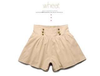 Women Military High Waist Shorts Skorts 7103G,GREEN, S  
