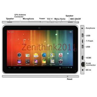 10.2 Inch Multi Touch Resistive Screen Zenithink ZT280 Z102 Android 4 