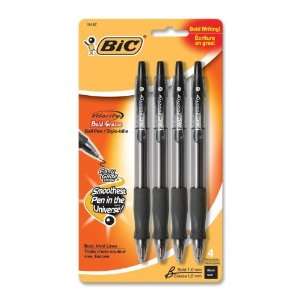  BIC Velocity Bold Ball Pen, 1.6mm, Black, 4ct (VLGBP41 Blk 