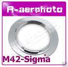 M42 Screw Lens To Sigma SD/SA SD7 SD9 SD10 SD14 Adapter