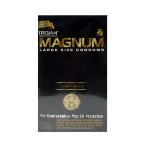   Trojan Magnum Lubricated Condom Qty 36 Condoms