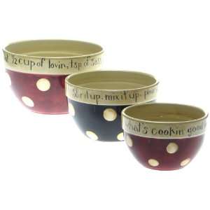  Certified International Family Table Mixing Bowl Set, 3 