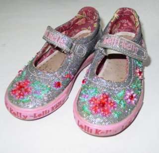 Little Girls LELLI KELLY Sneakers SHOES glittery ~ 26 (US 9)  