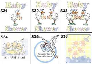 PERSONALIZED BABY SHOWER FAVORS VOTIVE CANDLE LABELS 14  