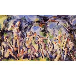   Oil Reproduction   Paul Cezanne   24 x 14 inches   Bathers (study