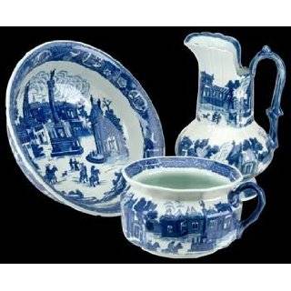 Chamber Pot Delft Blue Ceramic, Chamber Pot Set Delft Wash Stand Set