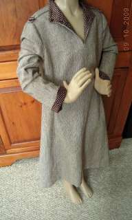 vintage WOMENS fashionable TWEED DRESS brown BUSINESS  