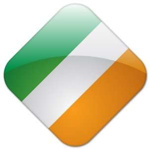  Ireland Irish Flag sticker 4 x 4 