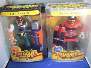 LOT OF 2 2004 RESCUE HEROES BILLY BLAZES/ BILL BARKER BRAND NEW IN BOX 