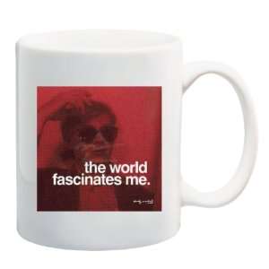  THE WORLD FASCINATES ME Andy Warhol Quote Mug Coffee Cup 