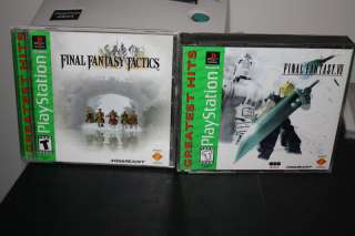 Lot of 2 Final Fantasy 7 VII & FF Tactics Playstation 1 711719416326 