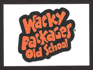 2009/10 Wacky Packages OLD SCHOOL 1 LOGO STICKER orange  