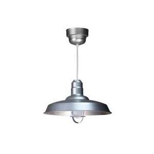   Lighting 18 Inch Warehouse Barn Style Pendant   Frosted Glass Kitchen