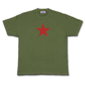 RED STAR rock band army/military punk/emo T shirt XL  