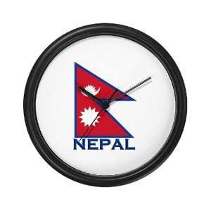  Nepal Flag Merchandise Flag Wall Clock by 