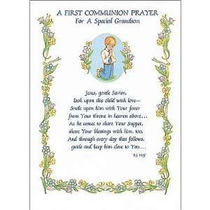  First Communion Grandson Card