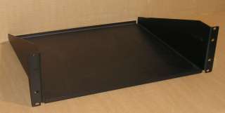 Chatsworth CPI Single Sided 3U Rack Shelf, Black Aluminum, 15inch Deep 