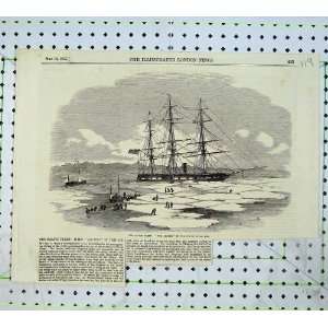  1855 Baltic Sea Sailing Ship Fleet Archer Ice Wingo Bay 