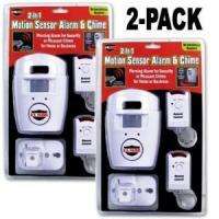 Pack) Wireless Motion Sensor Alarm Detector and Door Chime Kit key 
