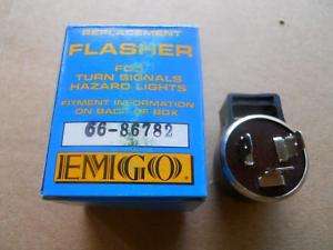NOS Emgo Turn Signal Flasher 12V 66 86782  