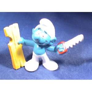  The Smurfs Smurf with Saw Pvc Figure Toys & Games
