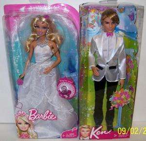 Barbie Bride Doll & Ken Groom Doll Wedding NEW 2011 BEAUTIFUL  