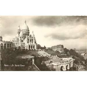   Postcard Basilica of Sacre Coeur   Paris France 