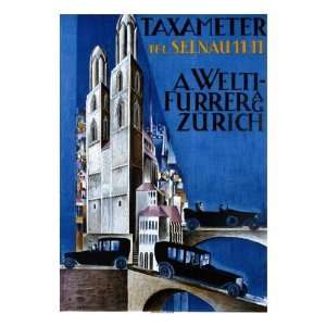   Taxameter A Welti   Furrer Ag / Zurich Giclee Canvas