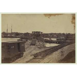   ,James River,Richmond,VA,Railroad freight car,c1862