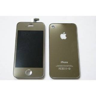 Mirror Silver CDMA iPhone 4 4G Full Set Front Glass Digitizer +LCD 