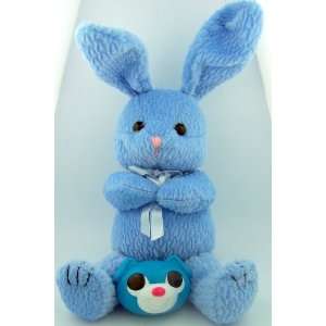  Blue Stuffed Animal Easter Bunny Teddy Bear with Candy 