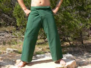XL Thai Fisherman Pants Yoga Wrap Pirate Buccaneer Renaissance Forest 