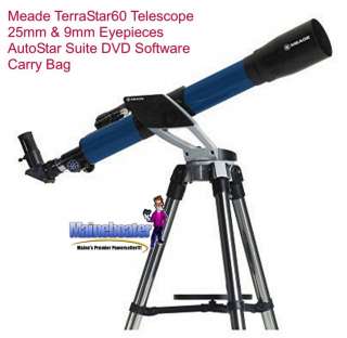   TerraStar 60mm Refracting Telescope Bag & 25mm 9mm Eyepieces Astronomy