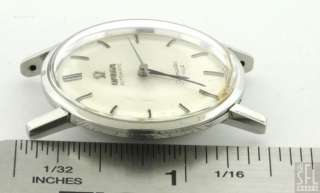 OMEGA SEAMASTER DEVILLE VINTAGE SS AUTOMATIC MENS WATCH W/ SILVER 