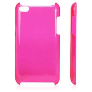  Dark Pink/Plastic Case for Apple iPod Touch 4+Free Screen 