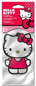 Hello Kitty Car and Home Air Freshener, Strawberry Scent (Pack of 2 