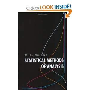  Statistical Methods of Analysis (9789812383105) Chin Long 