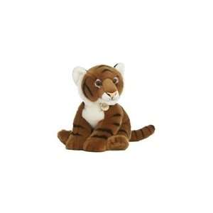   Stuffed Tiger 14 Inch Sitting Plush WIld Cat By Aurora Toys & Games