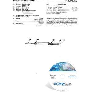  NEW Patent CD for SEALED JOINT AND GASKET THEREFOR 
