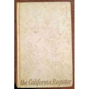  The California Register 1960 Blue Book Register Books